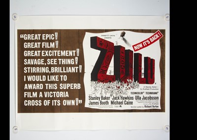Lot 102 - Zulu (1964) Quad Poster