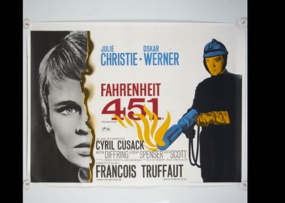 Lot 107 - Fahrenheit 451 (1966) Quad poster