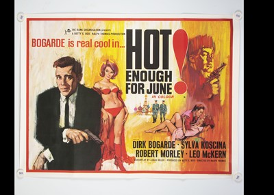 Lot 111 - Hot Enough For June (1965) Quad Poster