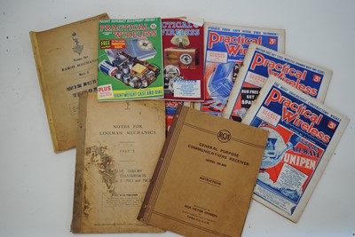 Lot 837 - Vintage Electrical Parts / Magazines