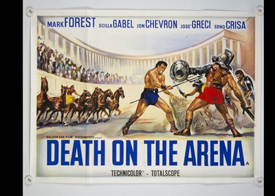 Lot 115 - Death on The Arena (1963?) Quad Poster