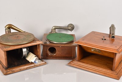 Lot 28 - Three Hornless Gramophones