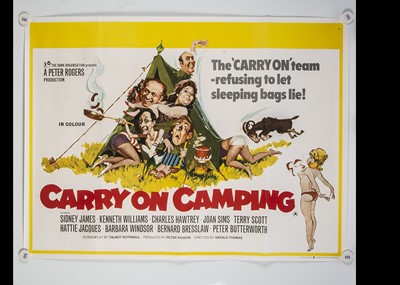 Lot 119 - Carry On Camping (1970) Quad Poster