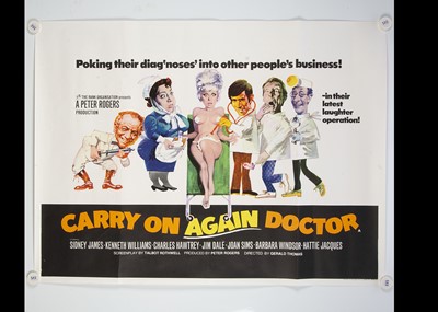Lot 120 - Carry On Again Doctor (1969) Quad Poster
