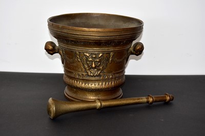 Lot 121 - A large 20th Century Pestle and Mortar