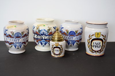 Lot 126 - A group for five reproduction Pharmacist's Jars