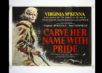 Lot 127 - Carve Her Name With Pride (1958) Quad Poster