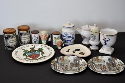 Lot 128 - A selection of Chemist related ceramics