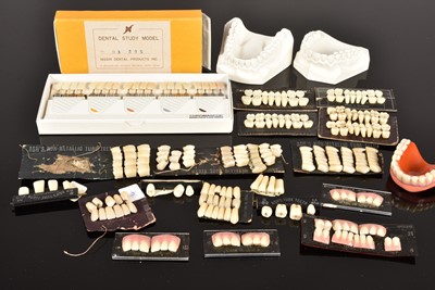 Lot 142 - Two plaster denture moulds