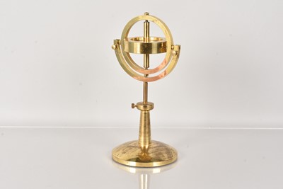 Lot 169 - A vintage brass unnamed Gyroscope