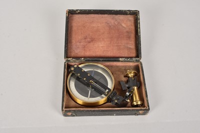 Lot 176 - A vintage brass Surveyor's Compass