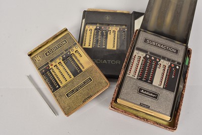 Lot 191 - Three Addiator Pocket Calculator's