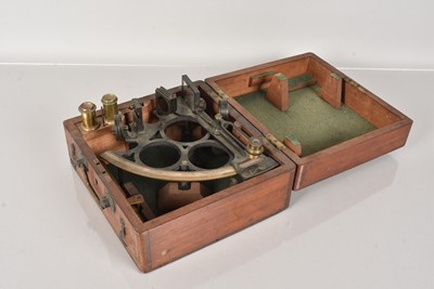 Lot 203 - A vintage three ring sextant by Newton Bros of Hull