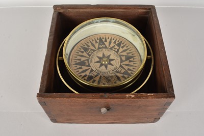 Lot 204 - A vintage Dry Card Compass by John Campbell of Liverpool