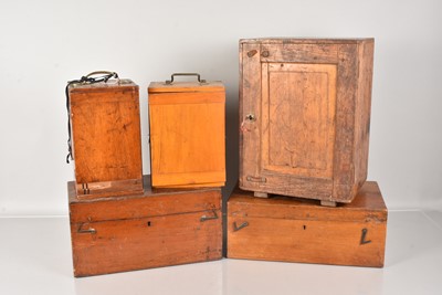 Lot 215 - A group of five Scientific Instrument boxes