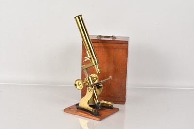 Lot 283 - A Monocular Microscope by Armstrong & Bro of Manchester