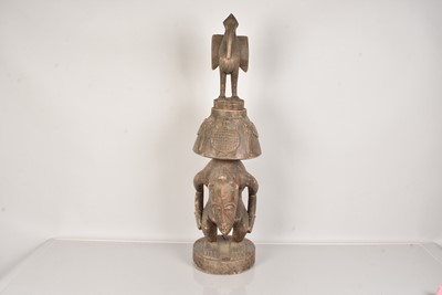 Lot 300 - A carved wooden Yuroba figure