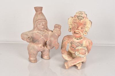 Lot 313 - An Aztec Pottery figure