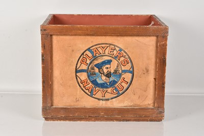 Lot 329 - A Player's Navy Cut Wooden Crate