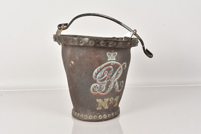 Lot 335 - A George III Leather Fire Bucket