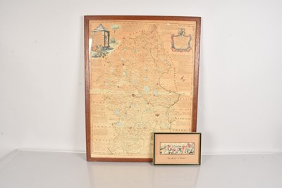 Lot 380 - A map of the County of Stafford by John Gower