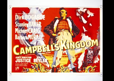 Lot 155 - Campbell's Kingdom (1957) UK Quad poster