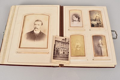 Lot 425 - Victorian Photograph Album containing Carte De Visite Portraiture (40+)