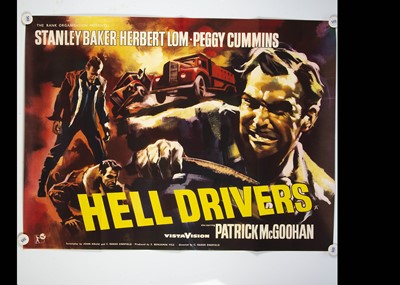 Lot 161 - Hell Drivers (1957) Quad Poster