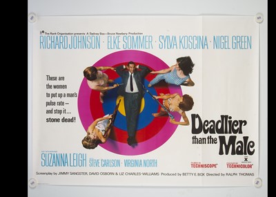 Lot 163 - Deadlier Than The Male (1967) Quad Poster