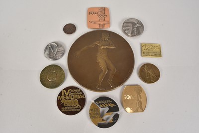 Lot 488 - A collection of overseas Sporting medallions