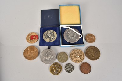 Lot 491 - A selection of mainly Overseas Sporting and Olympic medallions