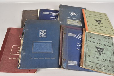 Lot 561 - A collection of vintage Motoring Manuals and Instruction booklets