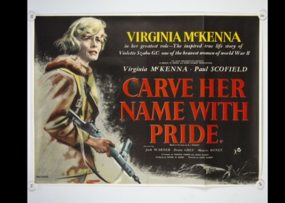 Lot 172 - Carve Her Name With Pride (1958) Quad Poster