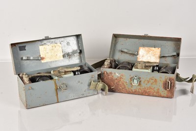 Lot 582 - A pair of Military Field Telephones