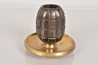 Lot 588 - A WWI British Mills Grenade trench art