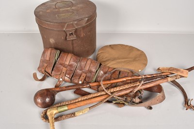 Lot 601 - A military hat box