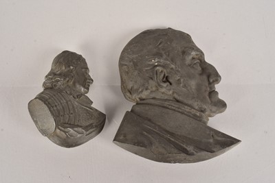 Lot 625 - A cast metal bust of the Duke of Wellington