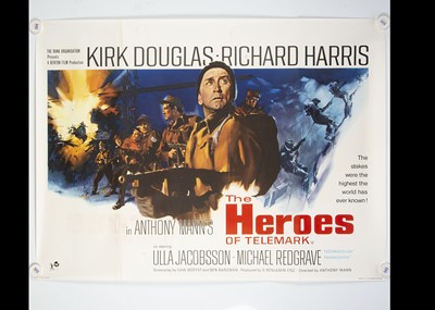 Lot 186 - The Heroes of Telemark (1965) Quad Poster