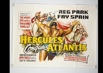 Lot 189 - Hercules Conquers Atlantis (1961) Quad Poster