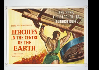 Lot 190 - Hercules in The Centre of the Earth (1961) Quad Poster