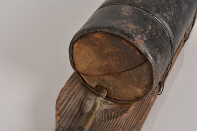 Lot 800 - A scarce inert German WWI Petard Raquette Type 'Hairbrush' grenade