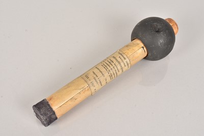 Lot 802 - An inert WWI Austro-Hungarian Rohr Ball Stick Grenade