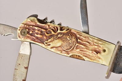Lot 837 - A German Hunting knife by Decora of Solingen
