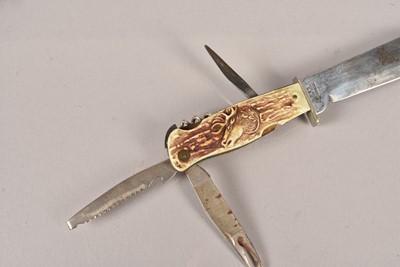 Lot 837 - A German Hunting knife by Decora of Solingen