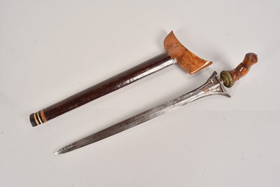 Lot 848 - A Middle Eastern Kris knife