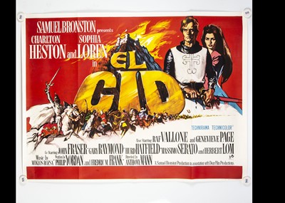 Lot 200 - El Cid (1961) Quad Poster