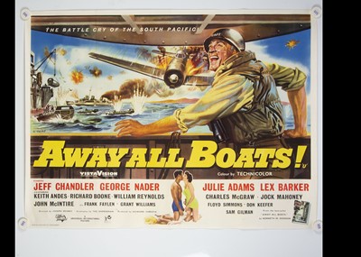 Lot 201 - Away All Boats (1956) Quad Poster
