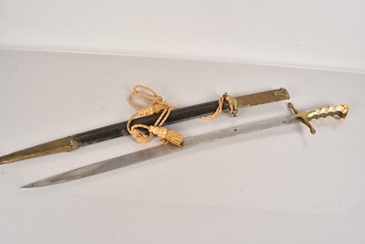 Lot 885 - A Turkish Ottoman Empire Yataghan Sword