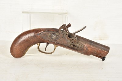 Lot 920 - A 19th Century unnamed Flintlock pistol