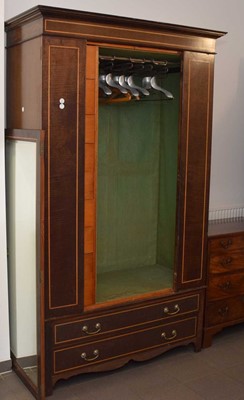 Lot 1 - An Edwardian wardrobe